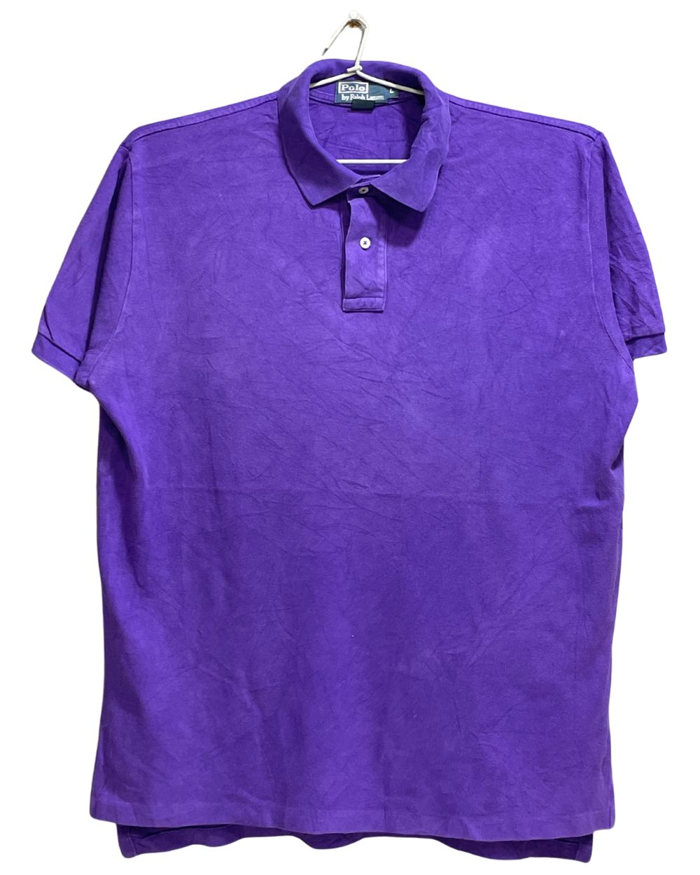 Polo Purple Cotton Polo T Shirt For Men Large