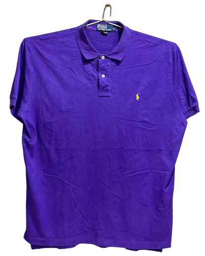 Polo Purple Cotton Polo T Shirt For Men X Large