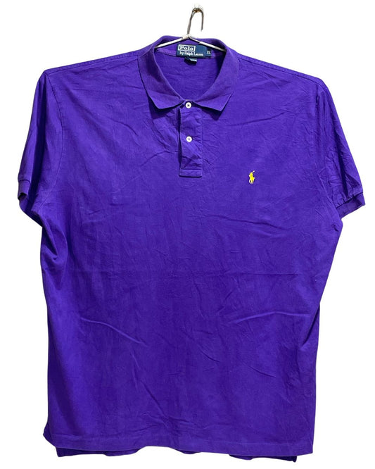 Polo Purple Cotton Polo T Shirt For Men X Large