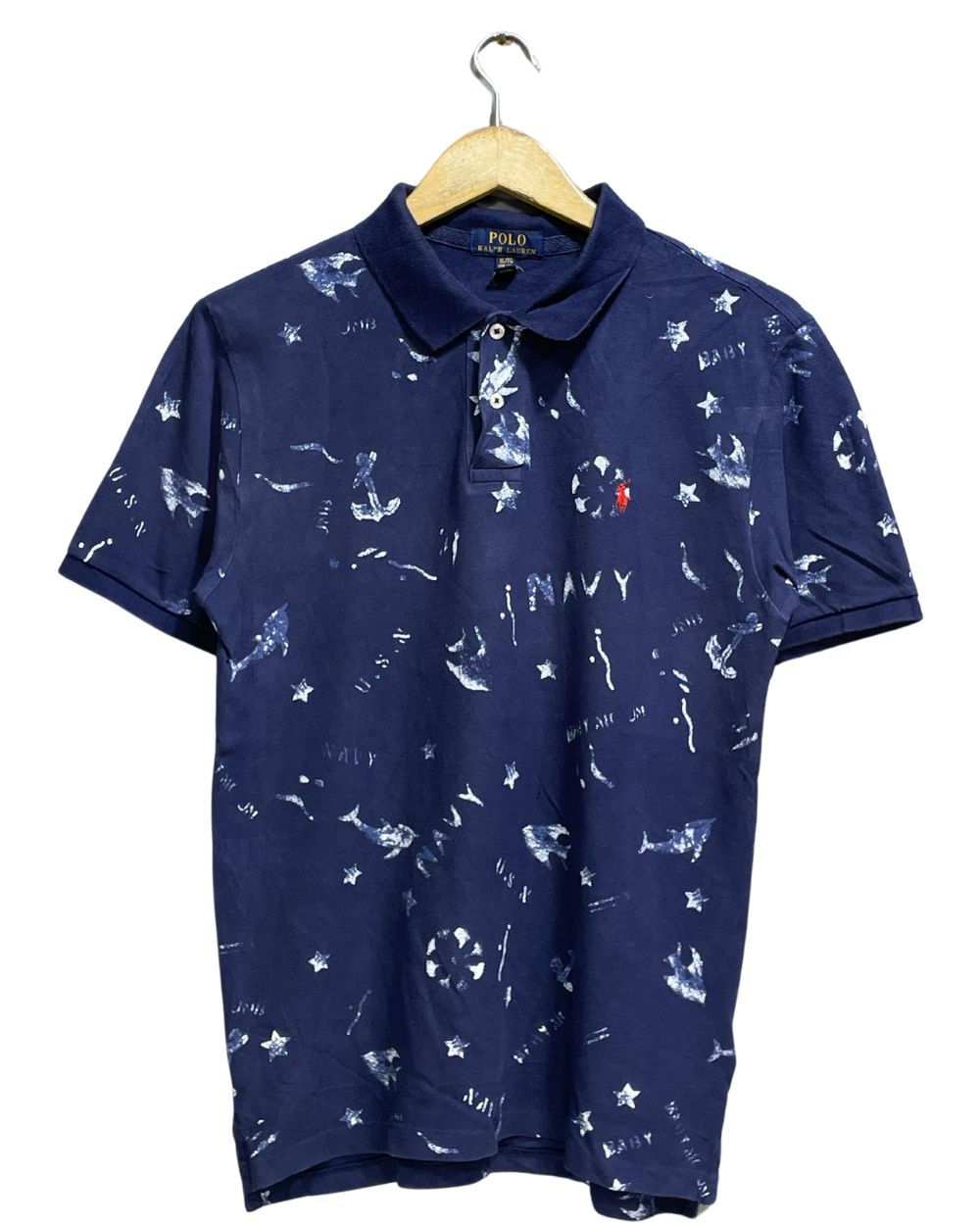 Polo Blue Cotton Polo T Shirt For Men X Small
