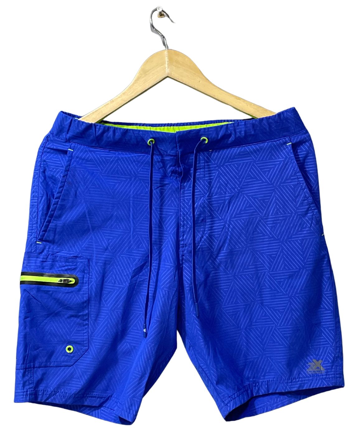 Zeroxposur Blue Polyester Short For Men S
