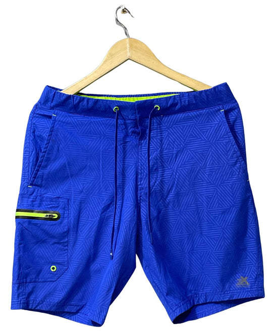 Zeroxposur Blue Polyester Short For Men S