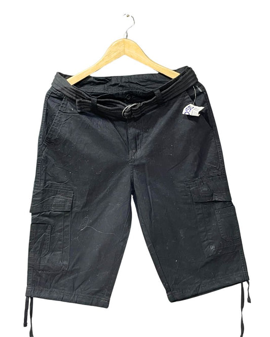 Ring Of Fire Black Cotton Short For Men S