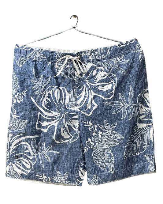 George Blue Polyester Short For Men L