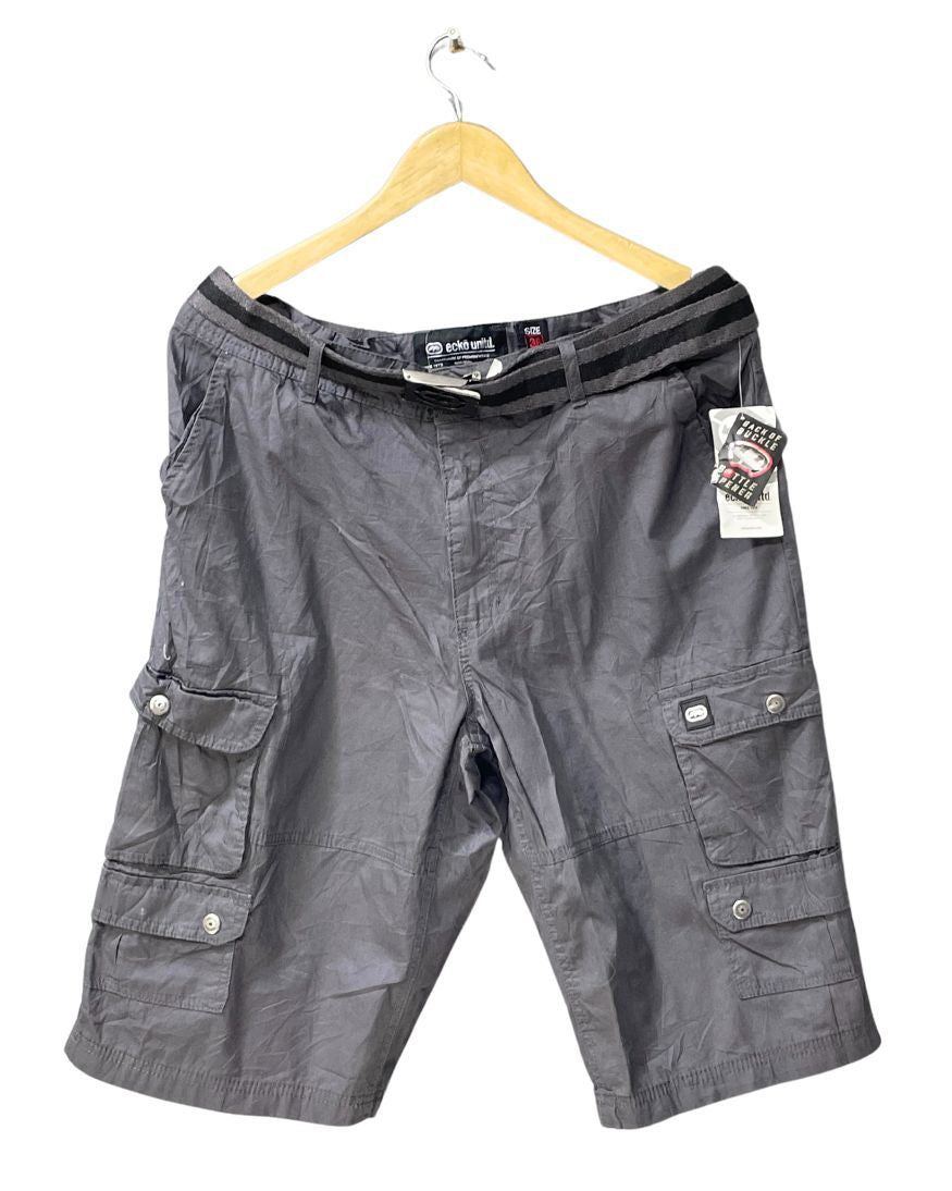 Ecko Unltd Gray Cotton Short For Men L