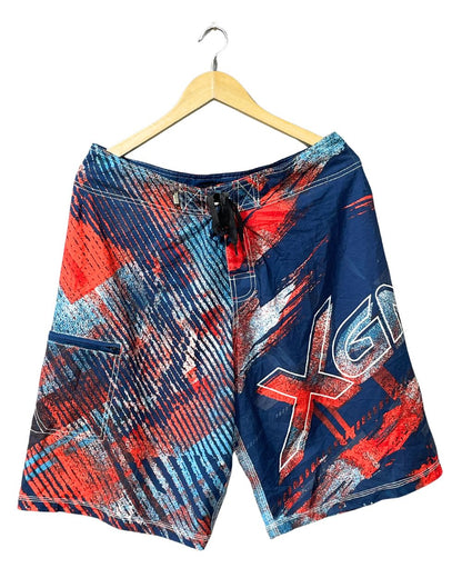 Oxygen Blue Polyester Short For Men L
