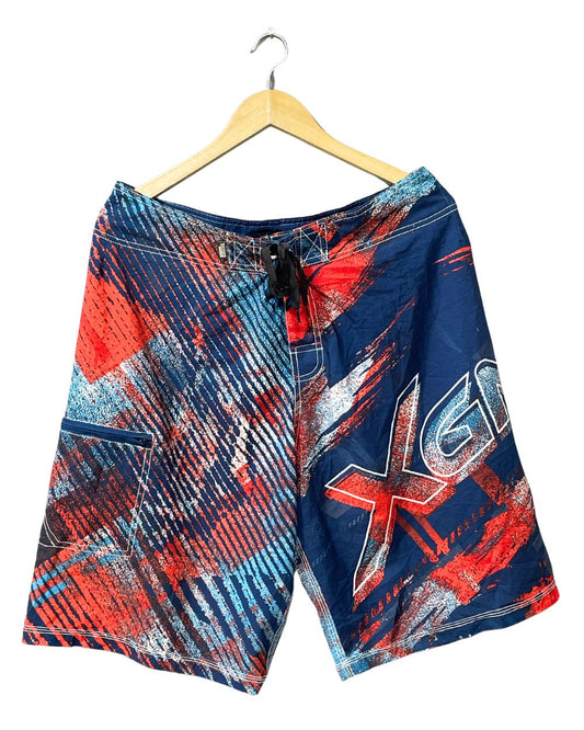 Oxygen Blue Polyester Short For Men L