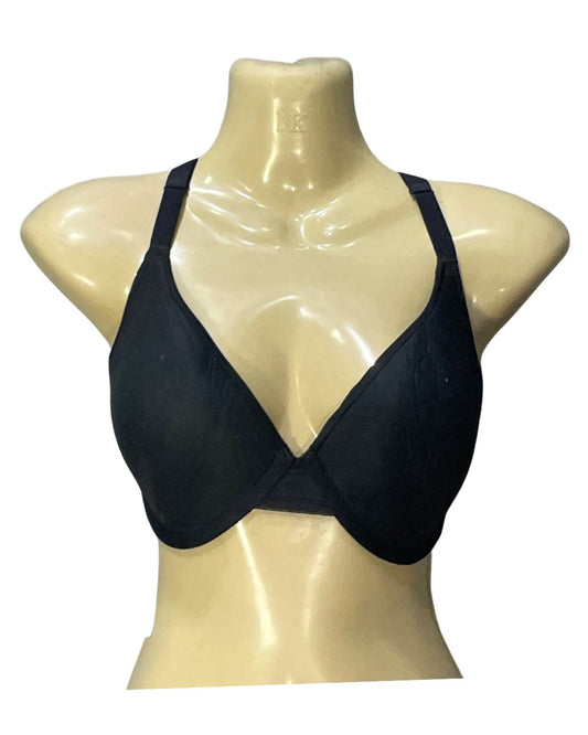 R Line Olivia Black Sports Gym Bra For Women M