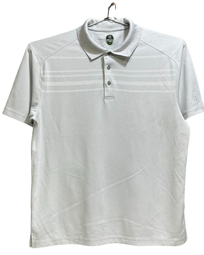 Pro Series Gray Polyester Sport Polo T Shirt For Men X Large