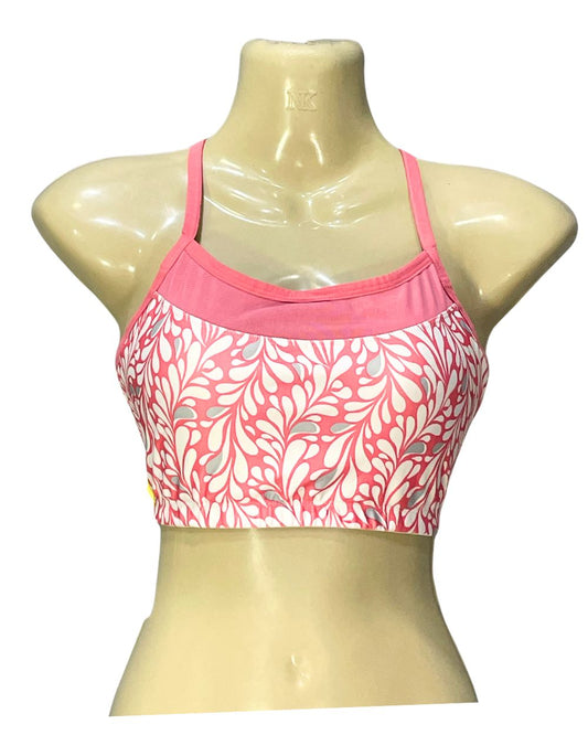 Moving Comfort Pink Sports Gym Bra For Women L
