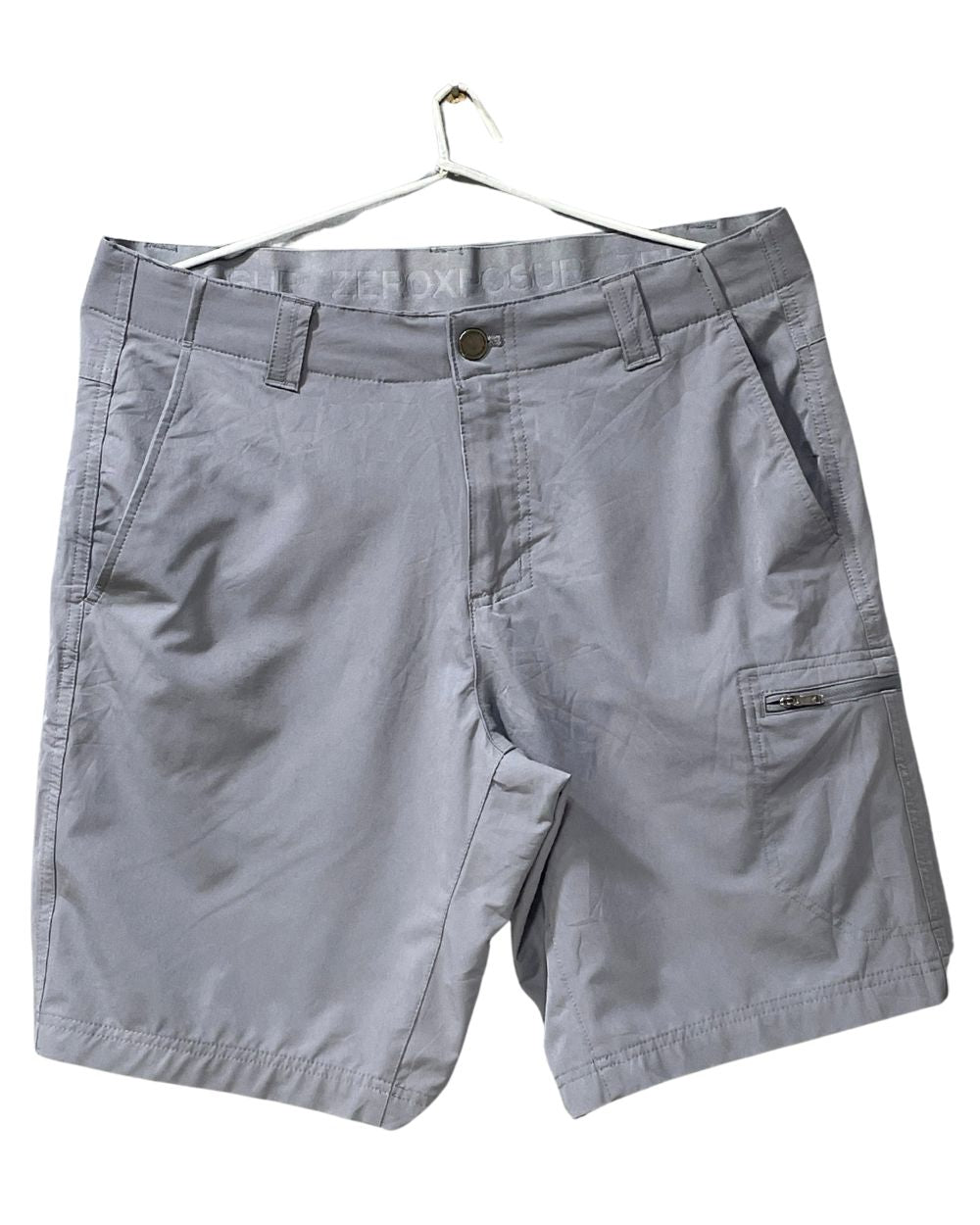 Zeroxposur Gray Polyester Short For Men M