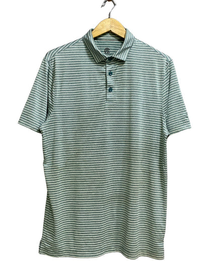 Champion Green Polyester Sport Polo T Shirt For Men M