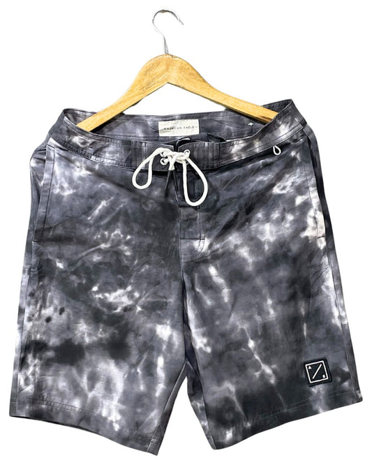American Eagle Gray Polyester Short For Men S