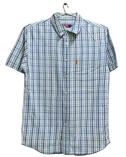 LEVIS Blue Cotton Shirt For Men Small