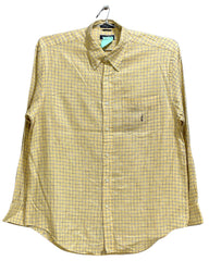 Nautica Yeloow Cotton Shirt For Men Large