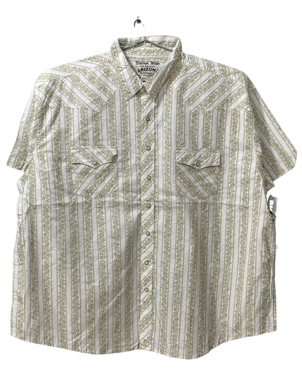 Arizona Cream Cotton Shirt For Men 3X Large