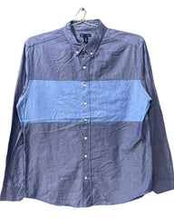 Gap Blue Cotton Shirt For Men X Large
