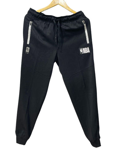 NBA Black Polyester Winter Trouser For Men L