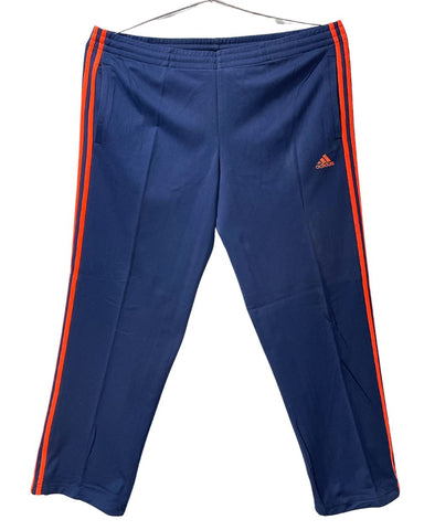 Adidas Blue Polyester Jersey Winter Trouser For Men XX Large