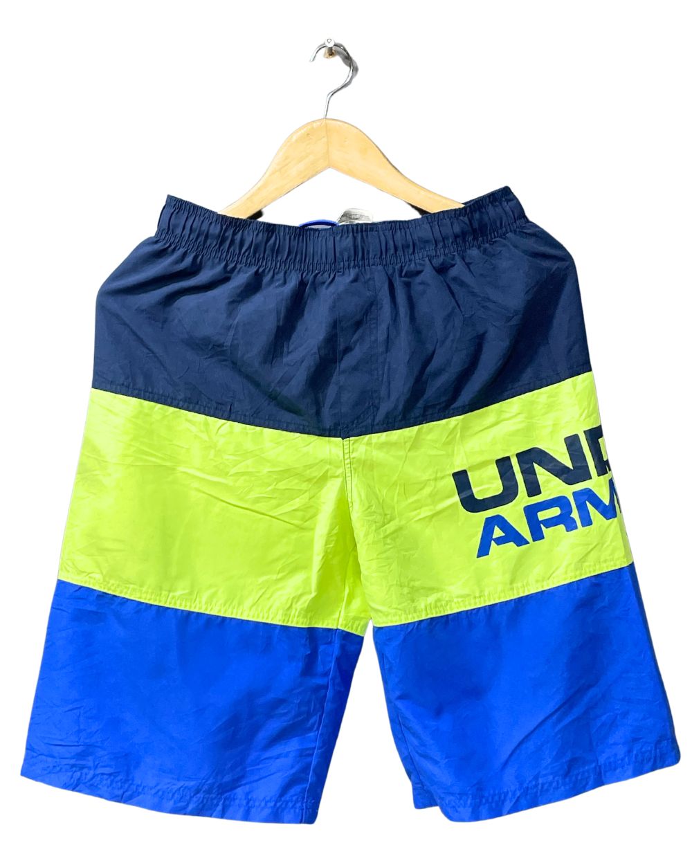 Under Armour Blue Cotton Short For Men M