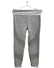 Pink Gray Cotton Stretch Gym tights For Women XL
