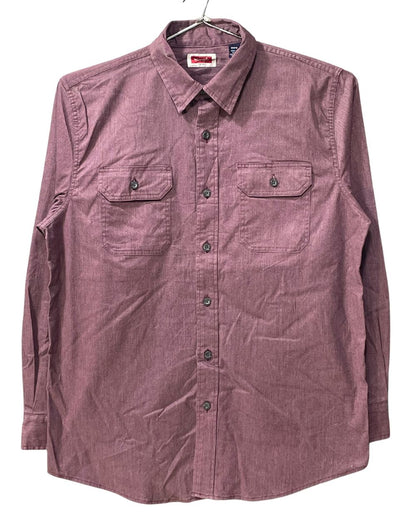 Wrangler Purple Cotton Falalen Winter Shirt For Men L