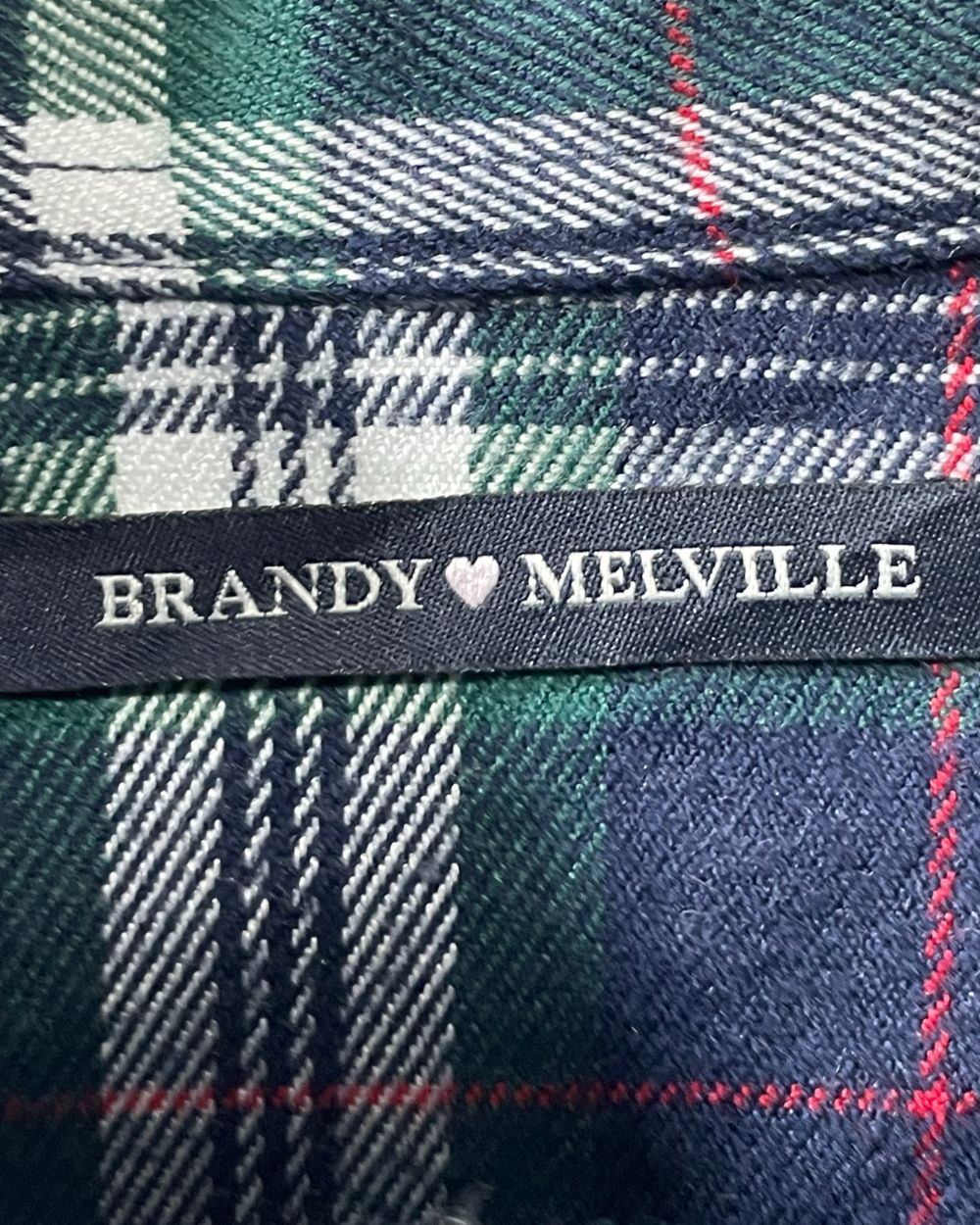 Brandy Melville Green Check Falalen Winter Shirt For Men S