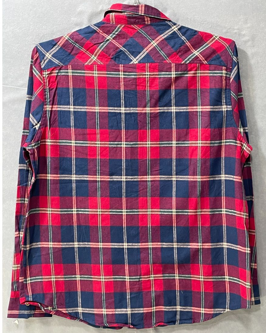 Berkley Jensen Red Check Falalen Winter Shirt For Men L