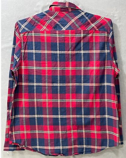 Berkley Jensen Red Check Falalen Winter Shirt For Men L