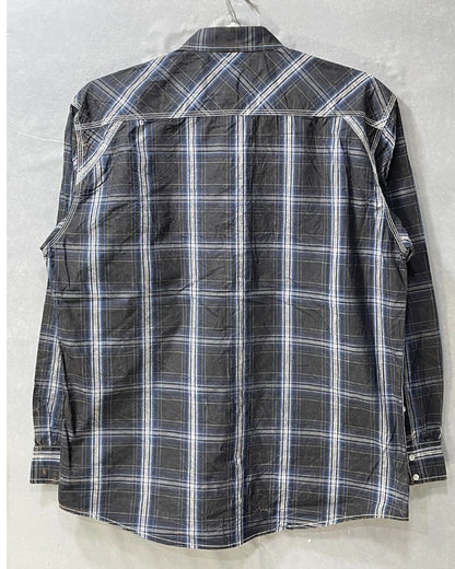 Cow Boy Legend Black Cotton Falalen Winter Shirt For Men XX Large