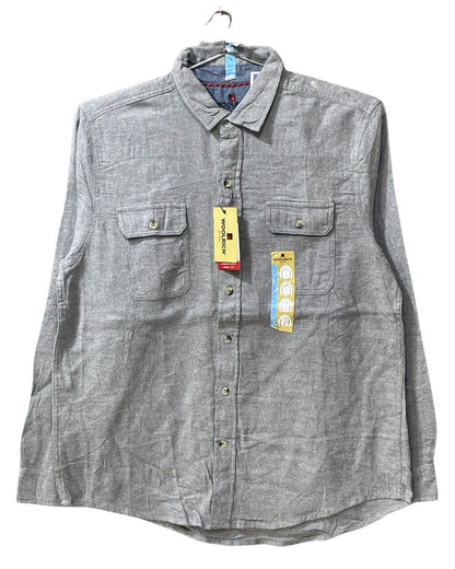 Woolrich Gray Falalen Winter Shirt For Men L