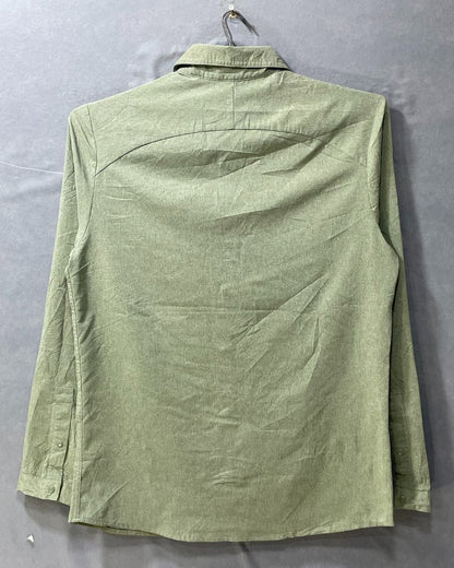 All In Motion Green Polyester Winter Shirt For Men Medium