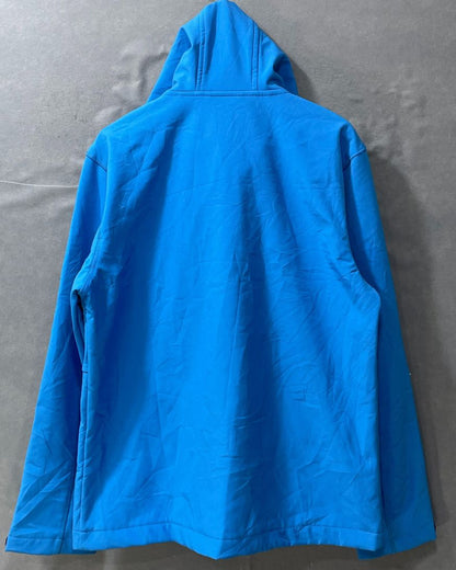 Iceberg Blue Polyester Fleece Hood Jacket For Kids 14 Years