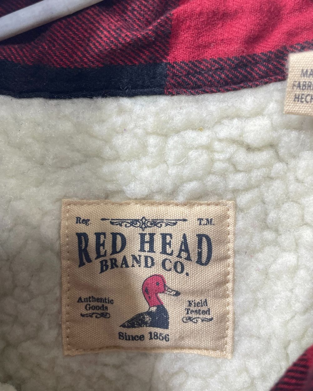 Red Head Red Falalen Winter Shirt For Men M