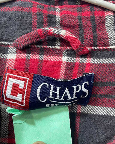 Chaps Red Falalen Winter Shirt For Men 3X Large