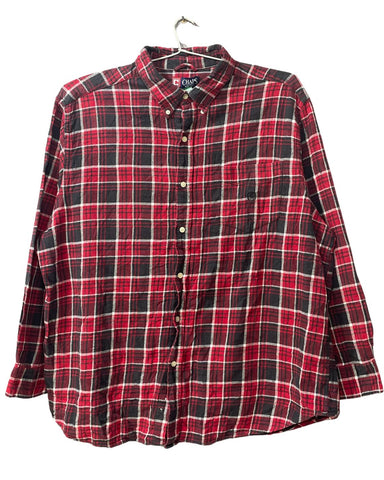 Chaps Red Falalen Winter Shirt For Men 3X Large