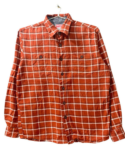 Wrangler Orange Falalen Winter Shirt For Men M