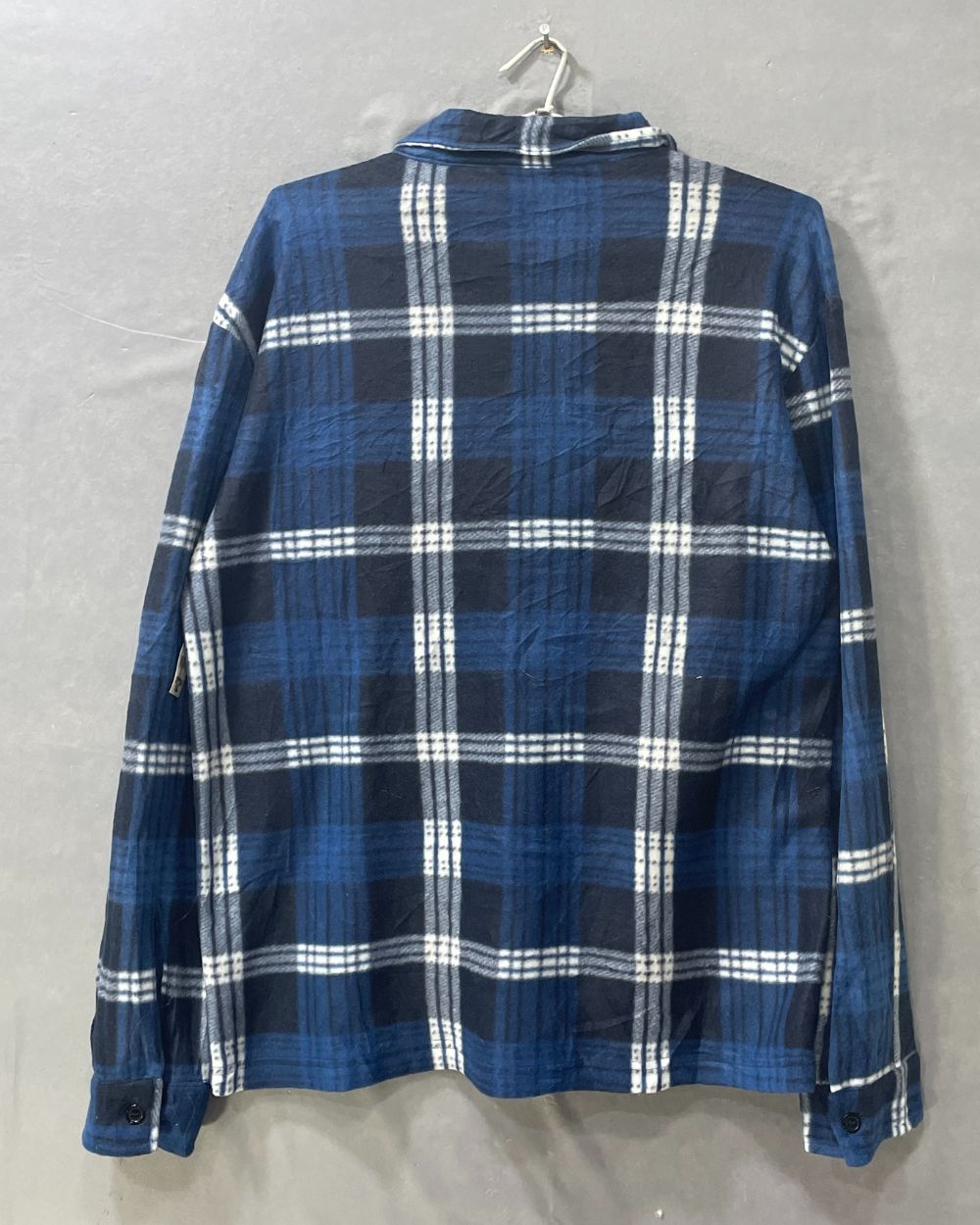 Deluxe Blue Fleece Winter Shirt For Men XL