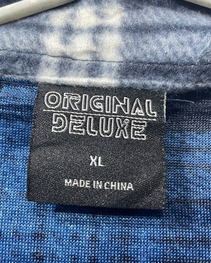 Deluxe Blue Fleece Winter Shirt For Men XL