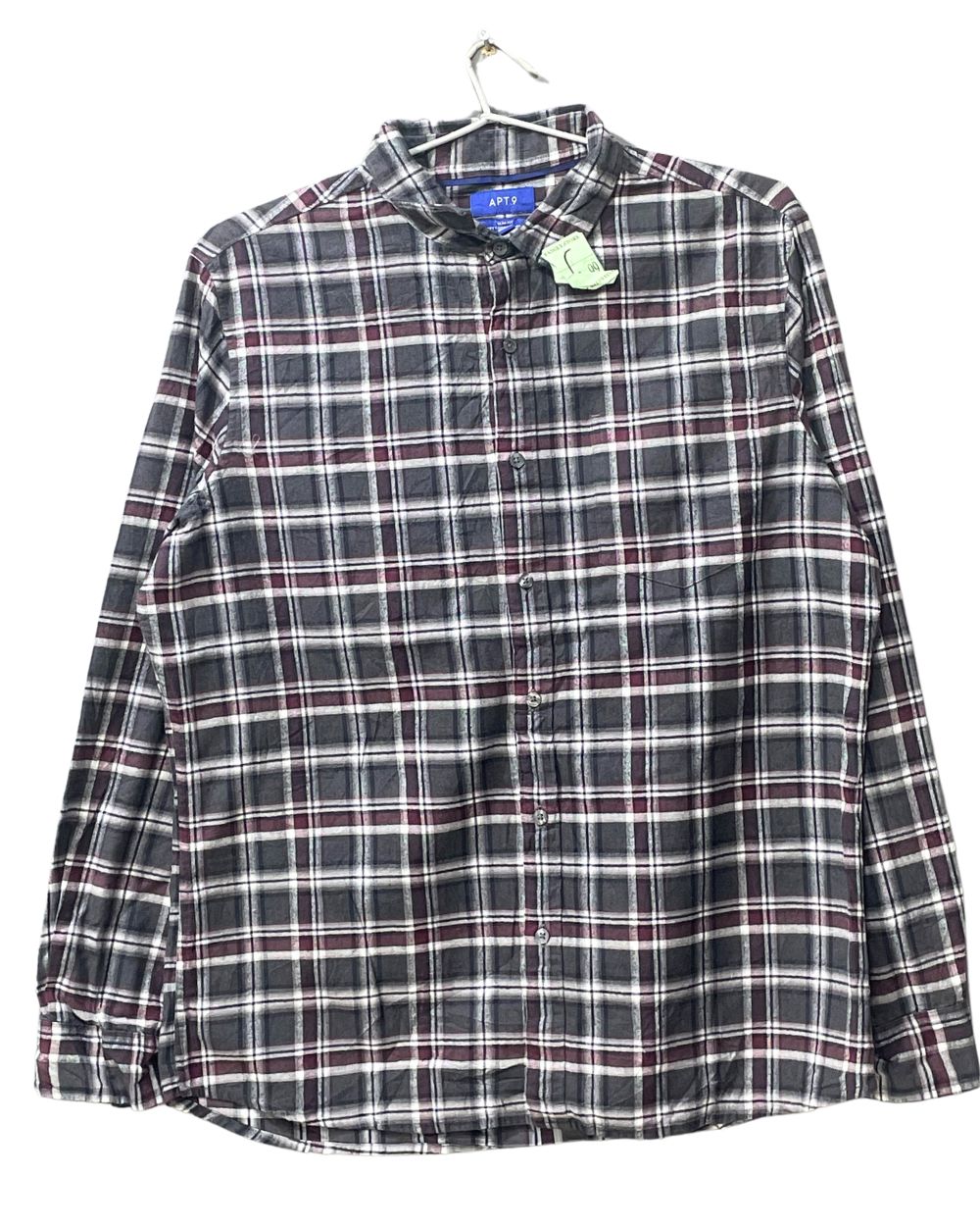 APT.9 Gray Falalen Winter Shirt For Men L