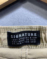 Signature Khaki Cotton For Men Cargo Pant S