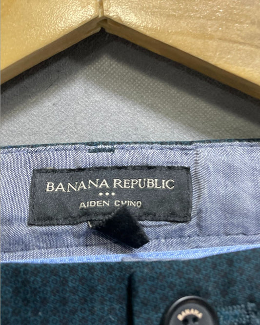 Banana Republic Green Cotton Dress Pant For Men S