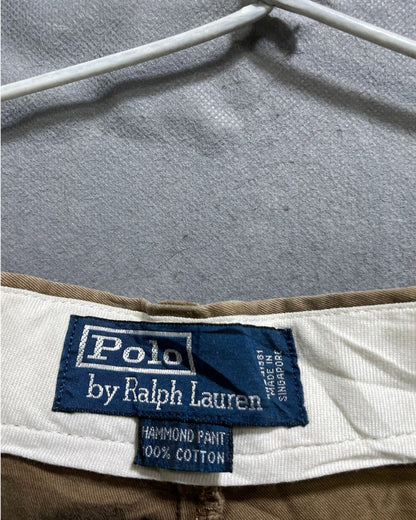 Polo Ralph Lauren Brown Cotton Dress Pant For Men L