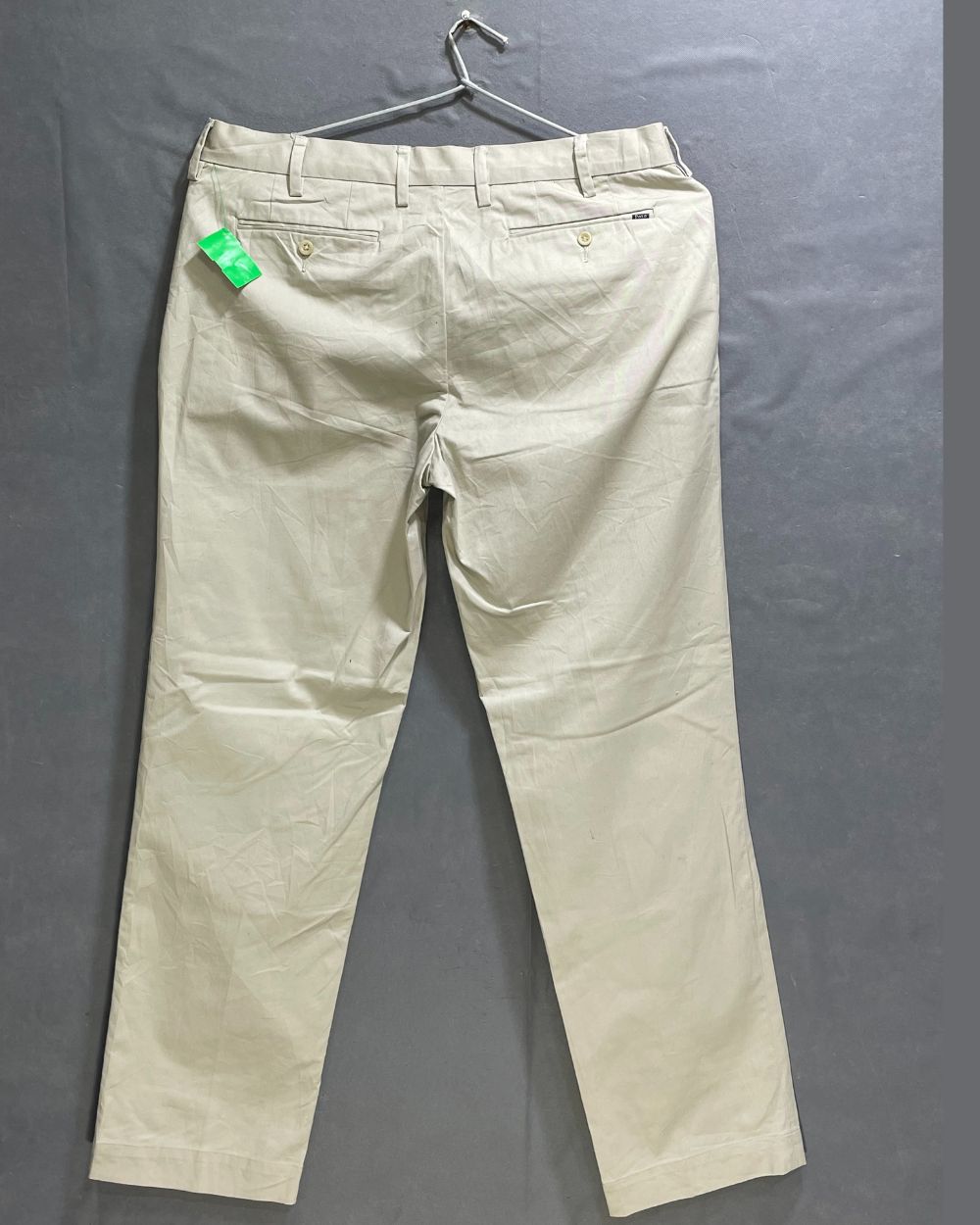 Polo Ralph Lauren Cream Cotton Dress Pant For Men M