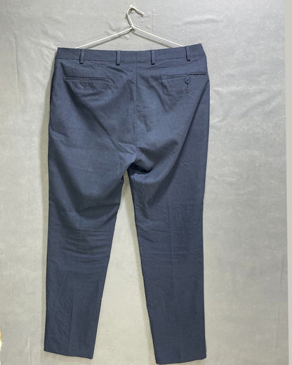 Calvin Klein Blue Polyester Dress Pant For Men L
