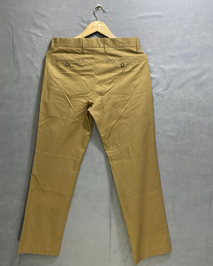 Murano Khaki Cotton Dress Pant For Men S