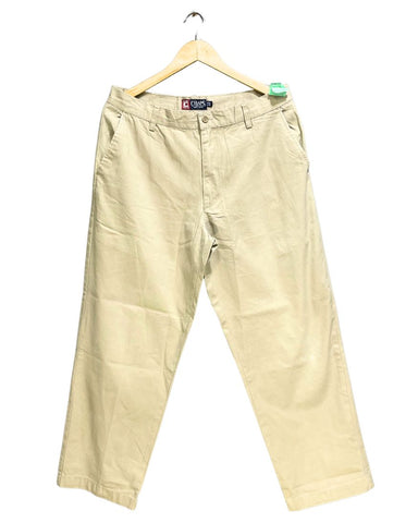 Chaps Khaki Cotton Dress Pant For Men M