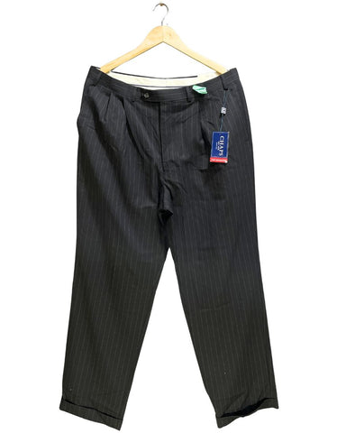 Chaps Black Cotton Dress Pant For Men L