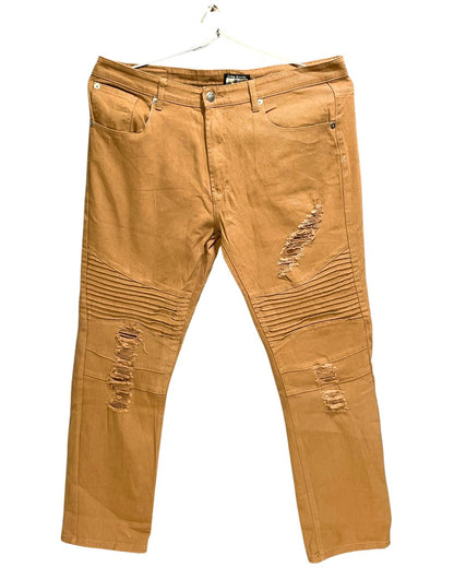 Gray Earth Brown Jeans For Men XL