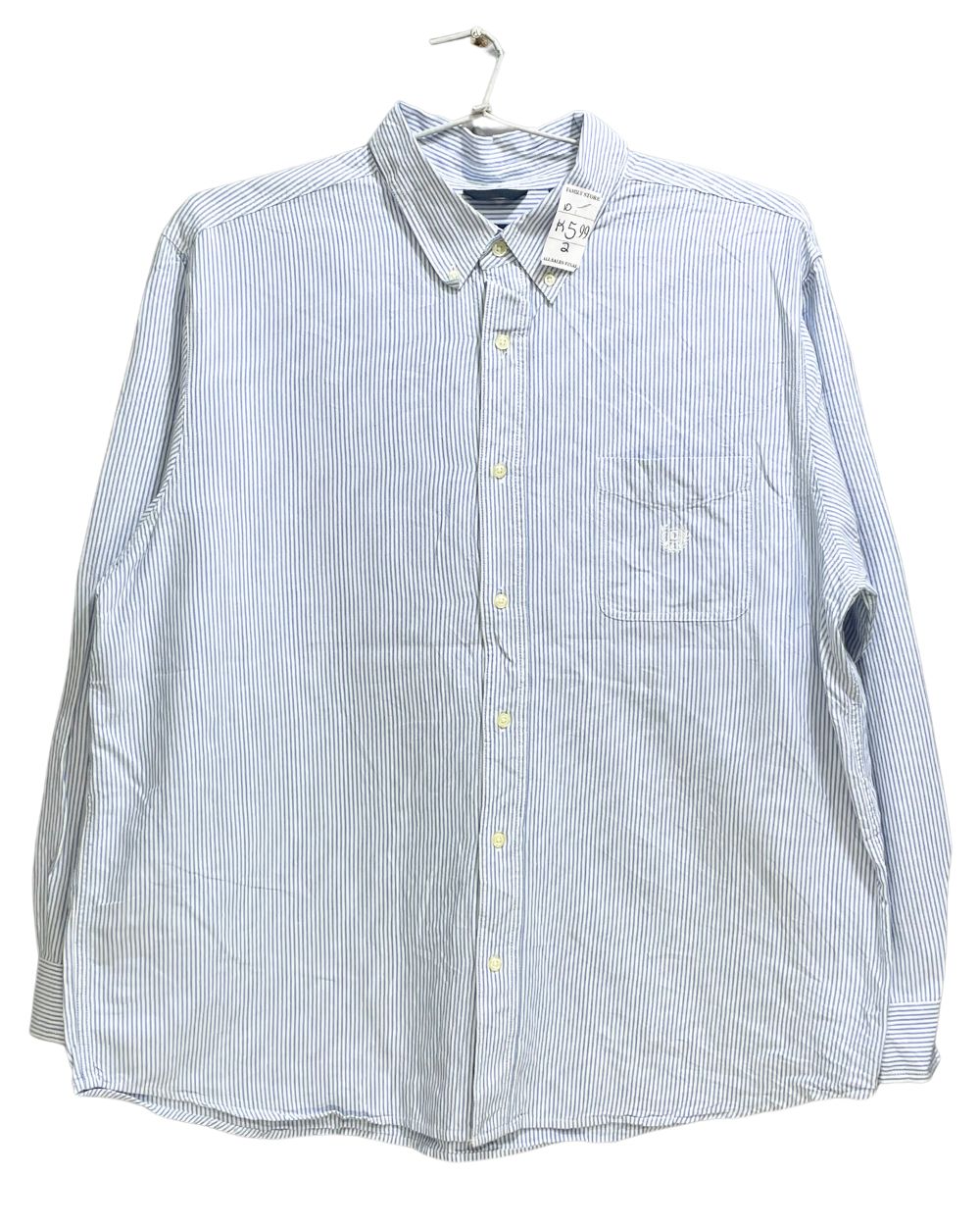 Chaps Blue Cotton Shirt For Men XXL